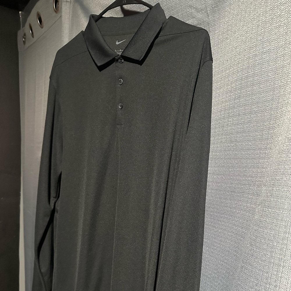 Nike Black Golf Polo long sleeve Classic